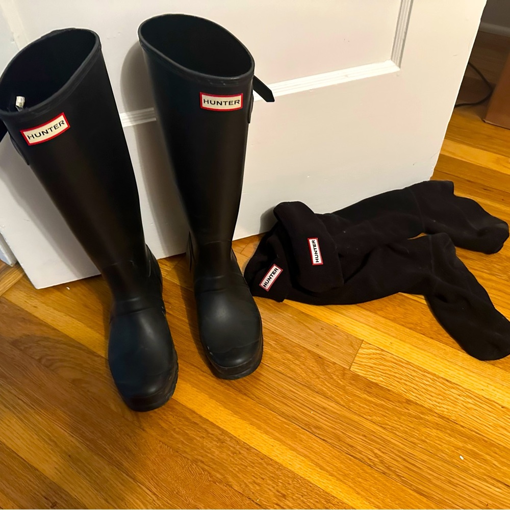 Hunter rain boots US size 9, in great condition